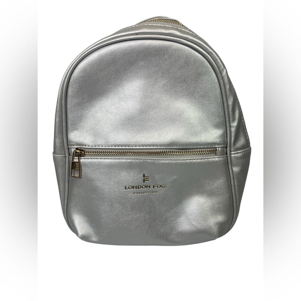 New London Fog Backpack Alice Smooth Silver 100th Anniversary MSRP $88 NWT RARE - Picture 15 of 15